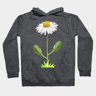 Tall Daisy Flower Hoodie